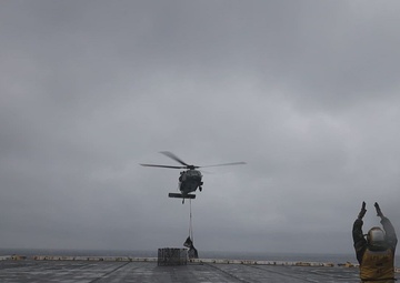 Replenishment at Sea on the USS Green Bay