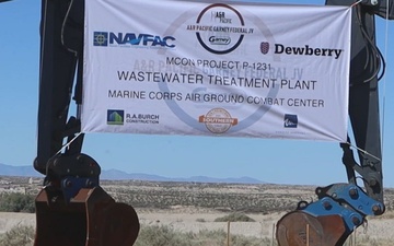 The Combat Center hosts groundbreaking ceremony for new wastewater treatement plant