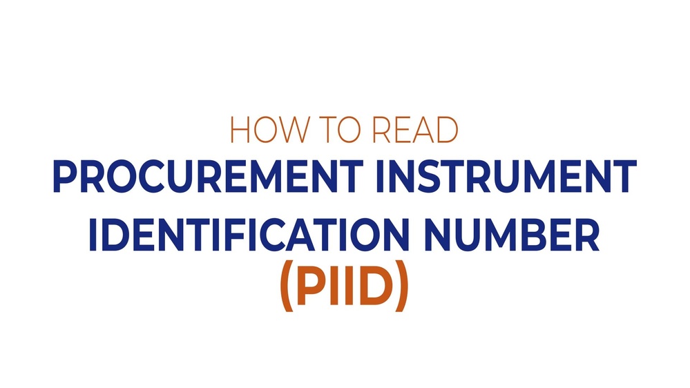 DVIDS Video Procurement Instrument Identification Number