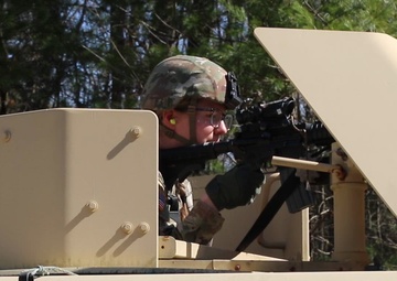 Military Police conduct IED lane training