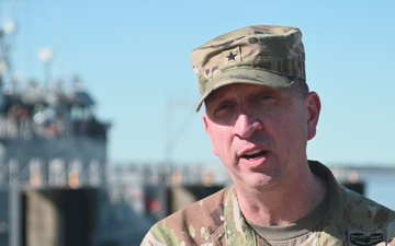 Interviews 7th Transportation Brigade (Expeditionary) deployment to the Eastern Mediterranean