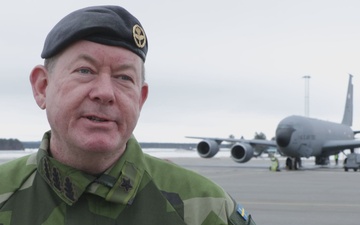 Swedish Air Force deputy commander speaks on Sweden joining NATO and Exercise Nordic Response 24 (Interview)