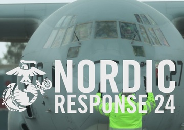 U.S. Marines with VMFA-542 and VMGR-252 conduct distributed aviation operations in Sweden during Exercise Nordic Response 24