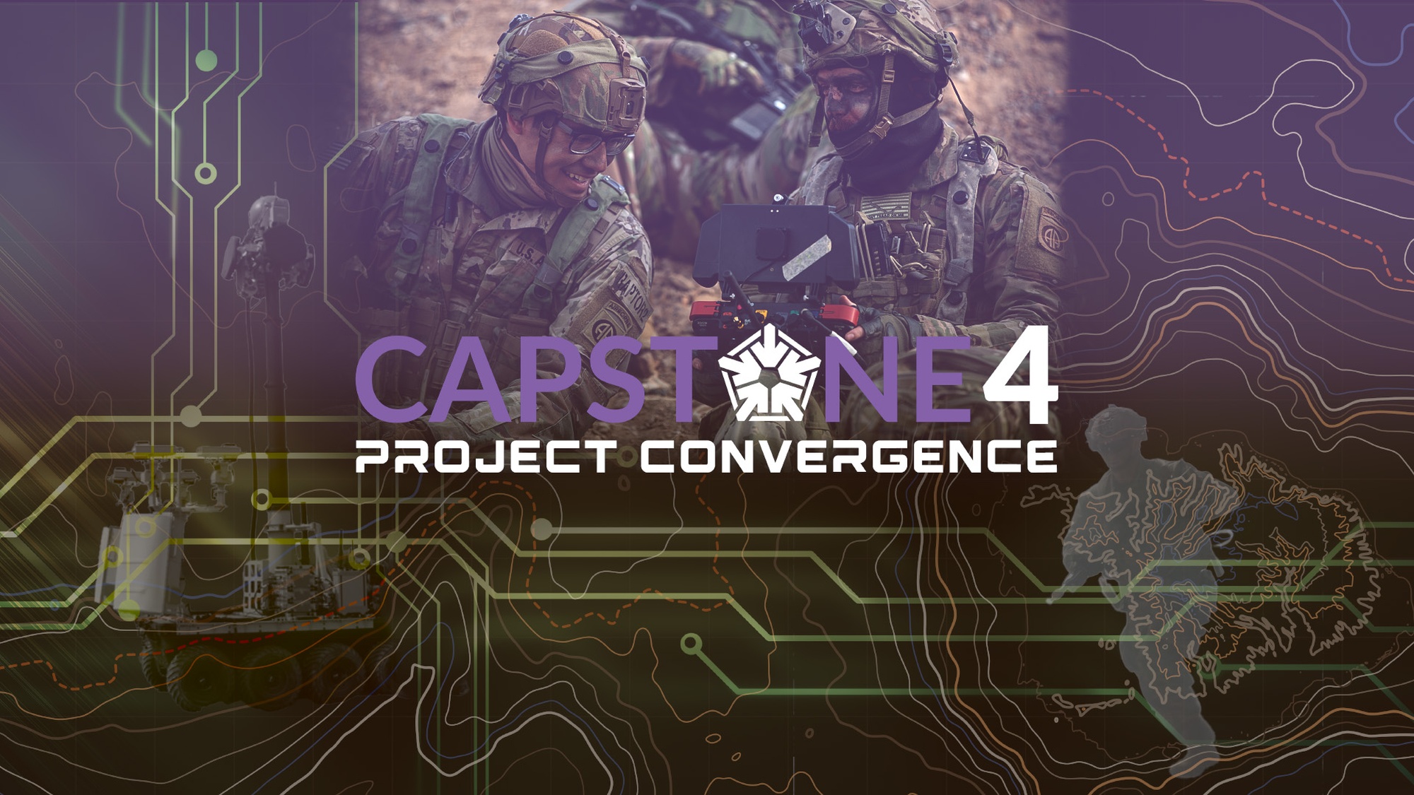 U.S. Army Paratroopers, assigned to Bravo Company, 2nd Battalion, 508th Parachute Infantry Regiment, 2nd Brigade Combat Team, 82nd Airborne Division, conduct a clearing operation at a Military Operations on Urban Terrain village leveraging a U.S. Army Small Multipurpose Equipment Transport during a human machine integration experiment as part of Project Convergence - Capstone 4, Fort Irwin, Calif., March 11, 2024. (U.S. Army video by Spc. Marquis McCants)