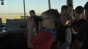 Women in Aviation Week: School visits at Moody AFB (B-roll)