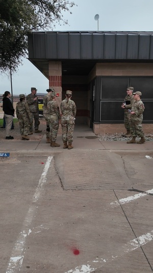 Texas ROTC Cadet visits Goodfellow Air Force Base