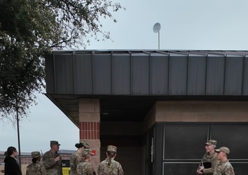 Texas ROTC Cadet visits Goodfellow Air Force Base