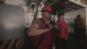 USS Bataan Conducts a Replenishment-at-Sea