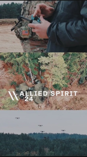 Drone capabilities at Allied Spirit 24