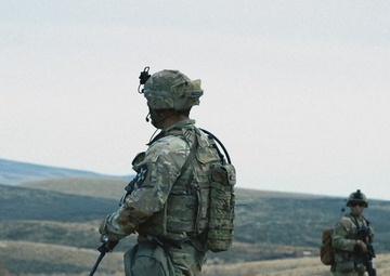 Soldiers from 1st Battalion, 17th Infantry Regiment conduct training at Yakima Training Center