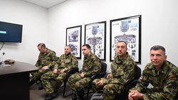 Serbian military cyber professionals visit Rickenbacker (b roll)