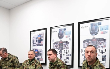 Serbian military cyber professionals visit Rickenbacker (b roll)