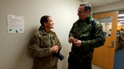 Serbian military medical professionals visit 121st Med Group (b roll)