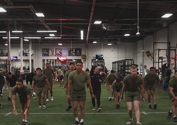 The Expeditionary Communications Course conducts a cognitive strength and conditioning test