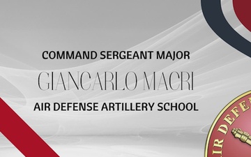 Command Sgt. Maj. Giancarlo Macri - Growth of the ADA Branch Part 1