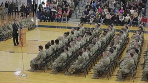 1483rd Transporation Company honored during pre-deployment ceremony (NO GFX)