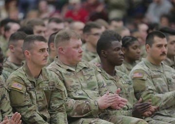 1483rd Transportation Company honored during pre-deployment ceremony