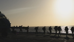 B-Roll: LAR Marines Conduct Conditioning Hike in the Pacific Ocean