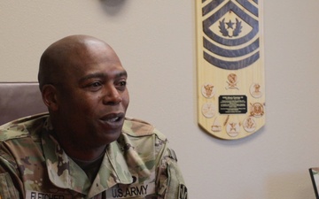 Command Sgt. Maj. Fletcher Inspires with Army Journey and Mentorship Wisdom During Black History Month