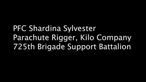 11th Airborne All-Women Jump: PFC Shardina Sylvester Interview