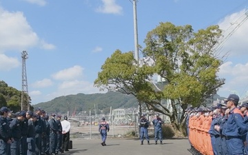 Sasebo Fire Department Fire Drill