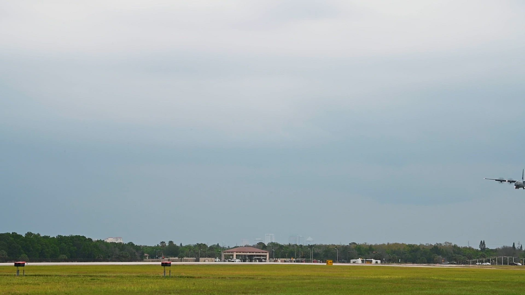 Aircraft arrive at MacDill Air Force Base, Florida, March 27, 2024 for the Tampa Bay AirFest. Tampa Bay AirFest is a free event for the public and features a variety of military and civilian flight performances aimed at inspiring the next generation of military aviators. (U.S. Air Force video by Senior Airman Lauren Cobin)