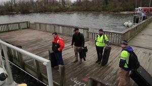 Various agencies assist in operations assessing damage at the Francis Scott Key Bridge
