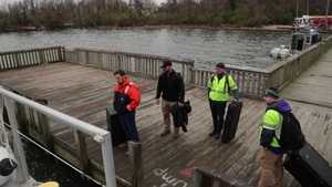Various agencies assist in operations assessing damage at the Francis Scott Key Bridge