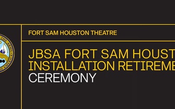 JBSA Ft Sam Houston Installation Retirement Ceremony