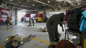 Warrior Shield 24 | MWSS-171 practice firefighting techniques on Osan Air Force Base