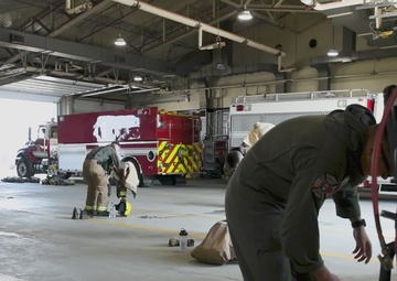 Warrior Shield 24 | MWSS-171 practice firefighting techniques on Osan Air Force Base