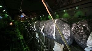 U.S. Air Force airdrops humanitarian aid for Gaza from C-17