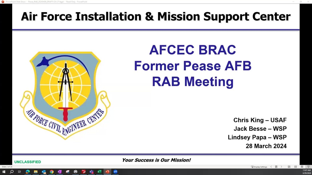 DVIDS - Video - Pease RAB planning session - March 2024