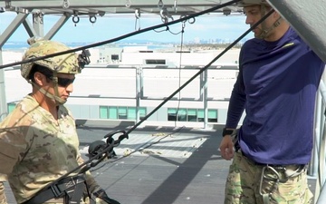 Naval Special Warfare Assessment Command Rappel Training