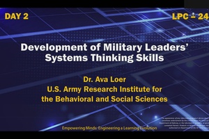 LPC-24 Development of Military Leaders' Systems Thinking Skills