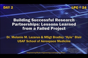LPC-24 Building Successful Research Partnerships: Lessons Learned from a Failed Project
