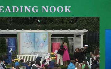 First Lady Jill Biden Reads to Children at the 2024 White House Easter EGGucation Roll