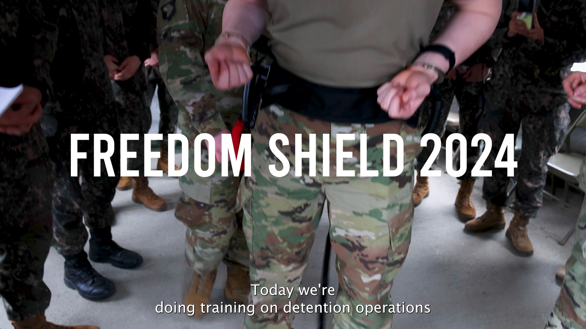 U.S. Army Lt. Col. Timothy Hogan, 304th Military Police Battalion Commander, 290 Military Police Brigade, discusses his unit&#39;s role in exercise Freedom Shield 2024 at Camp Humphreys, Republic of Korea, March 4 to 14, 2024. <br /><br />U.S. and Republic of Korea Army Soldiers worked together to practice detention operations, shared techniques, and performed the first live detainee transfer between the two armies.