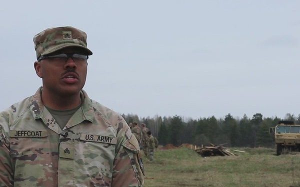Engineers repair trenches at Bemowo Piskie Training Area