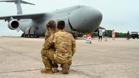 B-Roll: The Great Texas Airshow 2024 static displays and visitors