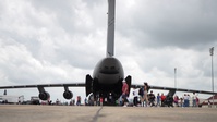 B-roll: Great Texas Airshow 2024 Static displays and Shuttle Buses