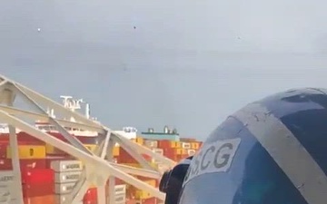B-Roll: Air Station Atlantic City conducts overflight of Key Bridge Response 2024 incident site