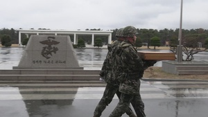 B-Roll: Freedom Shield 24: U.S. Marines, Koreans conduct combined colors ceremony, briefs