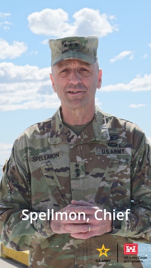 A message from U.S. Army Corps of Engineers Commanding General Lt. Gen. Scott Spellmon