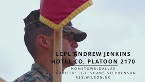MCRD SD, Hotel Company, Honor Graduate