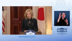 First Lady Jill Biden Hosts a Media Preview for the Japanese State Dinner