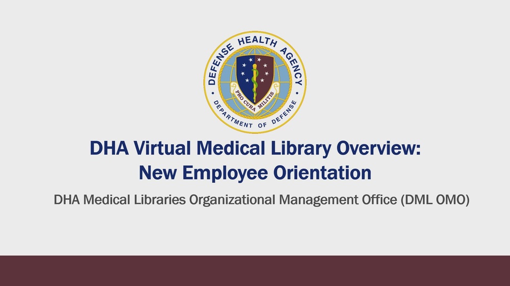 DVIDS - Video - DHA Virtual Medical Library Overview