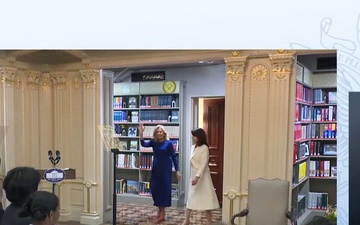 First Lady Jill Biden Hosts Mrs. Kishida Yuko of Japan for a Spousal Program Event