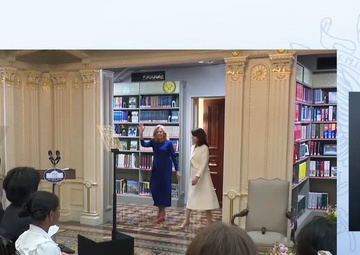 First Lady Jill Biden Hosts Mrs. Kishida Yuko of Japan for a Spousal Program Event