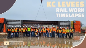 KC Levees Timelapse: Rail Stoplog Installation